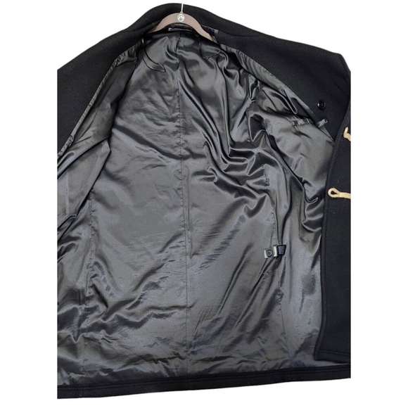 ZARA WOOL BLEND COAT WITH TOGGLES LIMITED EDITION BLACK SIZE M REF. 3057/783 - Picture 8 of 15